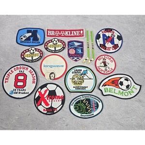 Vintage Youth Soccer Sports Patches Lot Local Clubs Teams Community Lot‎ of 15